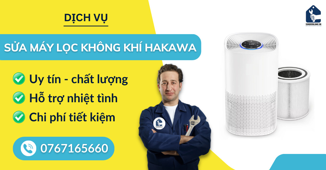 sửa máy lọc không khí Hakawa suadienlanh.vn