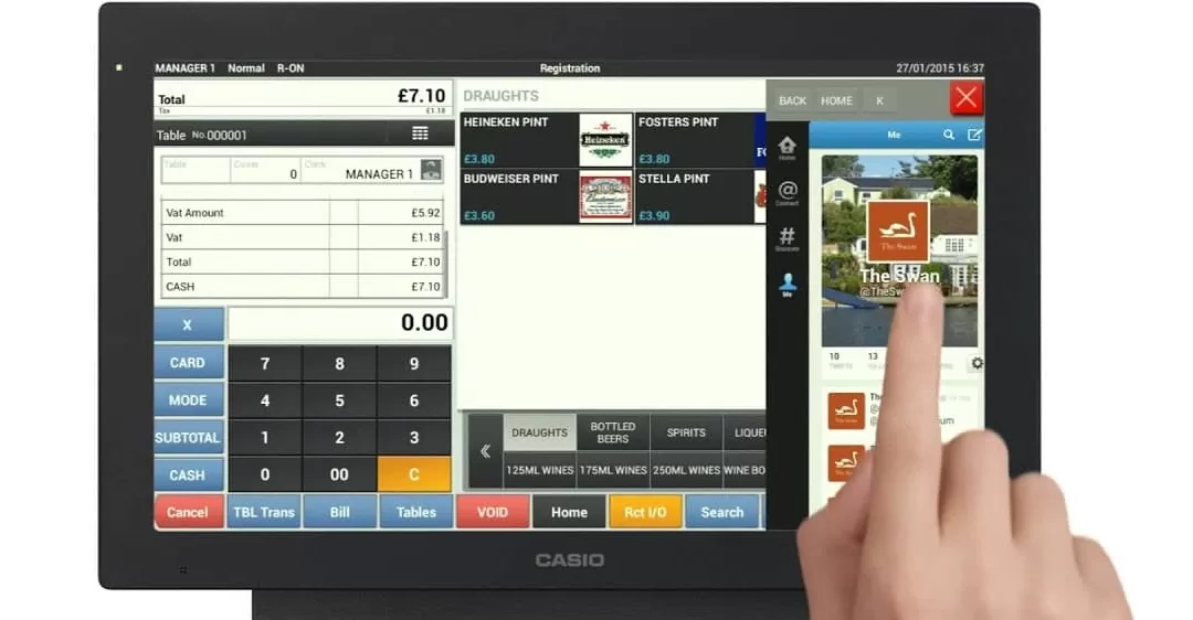 sửa máy pos Casio