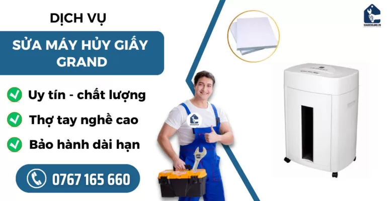 Sửa máy huỷ giấy Grand suadienlanh.vn