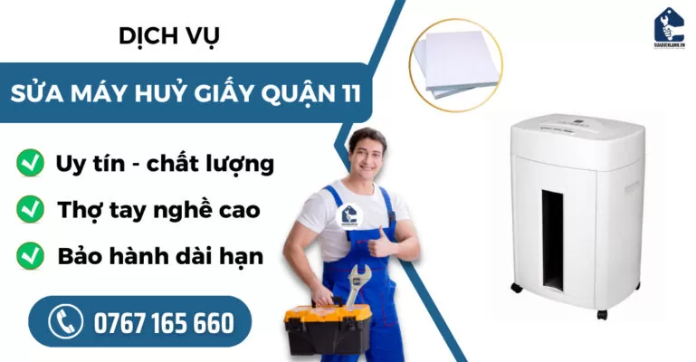 Sửa máy huỷ giấy quận 11 suadienlanh.vn