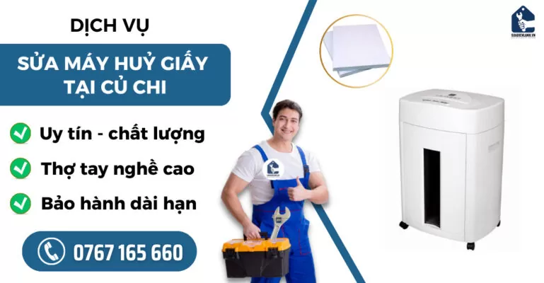 Sửa máy huỷ giấy tại Củ Chi suadienlanh.vn