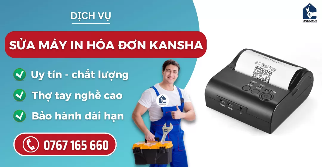 Sửa máy in hóa đơn Kansha suadienlanh.vn