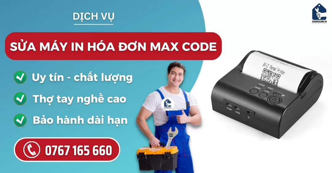 Sửa máy in hóa đơn Max Code suadienlanh.vn