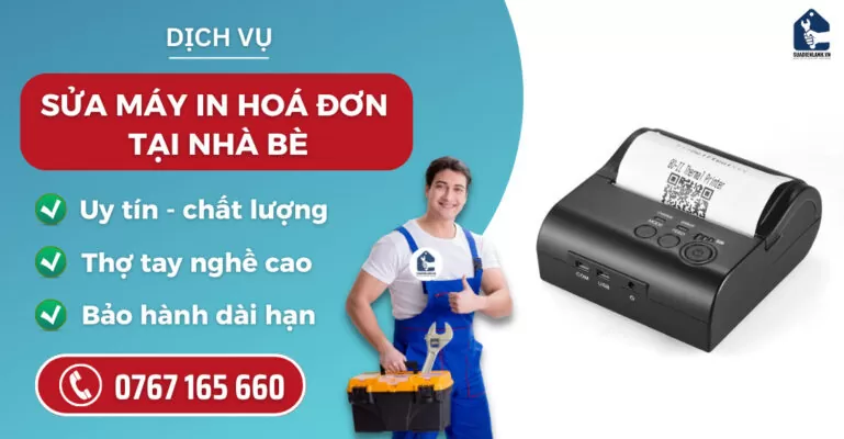 Sửa máy in hóa đơn tại Nhà Bè suadienlanh.vn