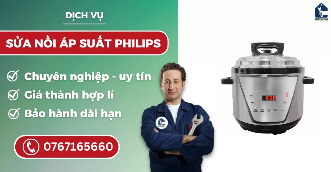 sửa nồi áp suất Philips suadienlanh.vn