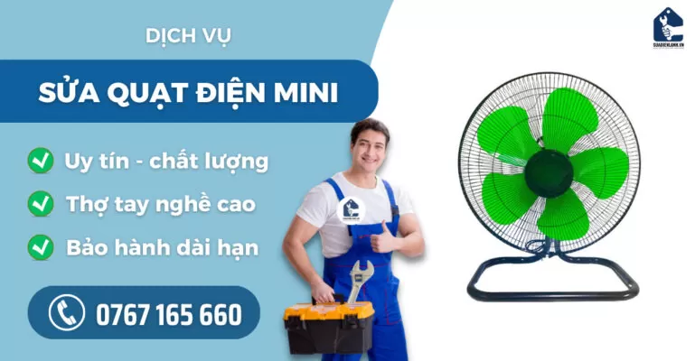 Sửa quạt điện mini suadienlanh.vn
