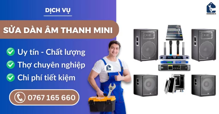 Sửa dàn âm thanh mini suadienlanh.vn