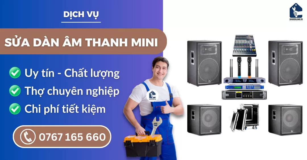 Sửa dàn âm thanh mini suadienlanh.vn
