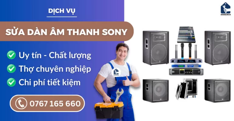 Sửa dàn âm thanh Sony suadienlanh.vn