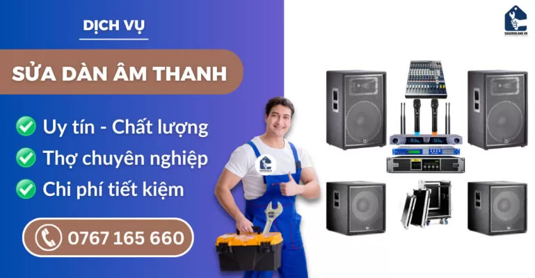 Sửa dàn âm thanh suadienlanh.vn
