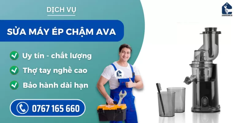 Sửa máy ép chậm AVA suadienlanh.vn