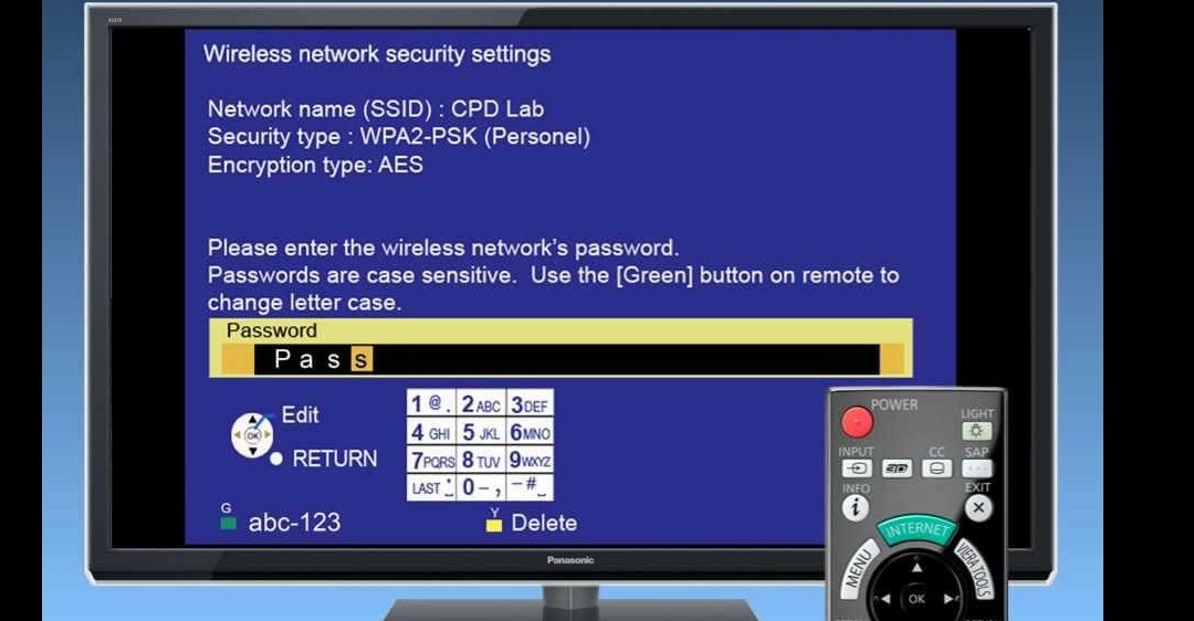 Cách kết nối Internet cho tivi Panasonic Viera