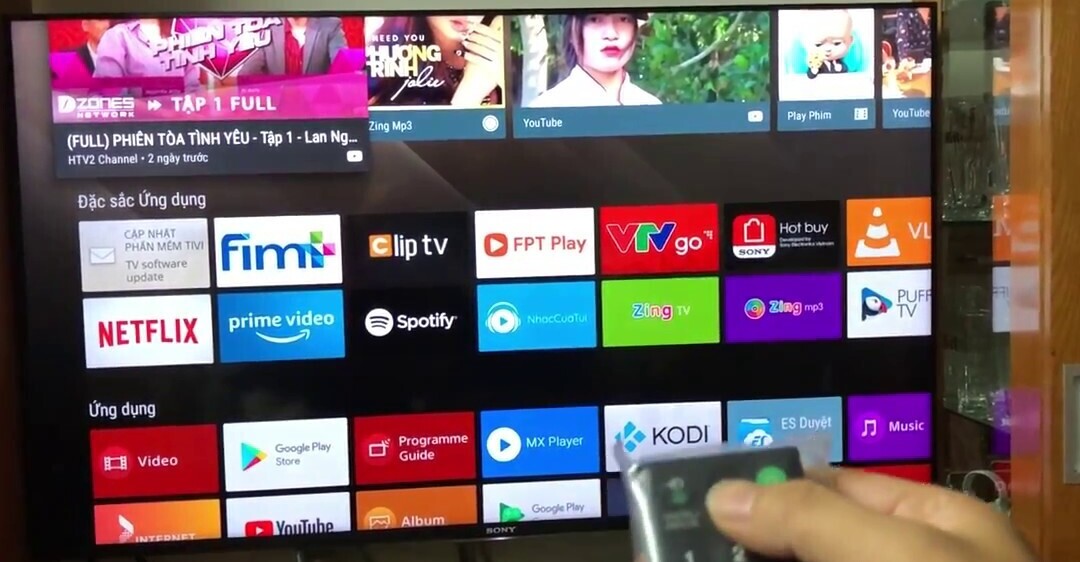 Cách tải vtv go trên tivi sony thông qua ứng dụng Giả lập trên Tivi Sony