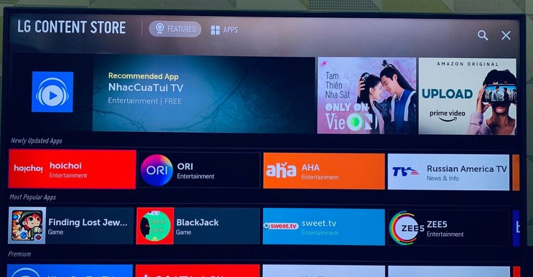 Truy cập LG Content Store trên Tivi LG