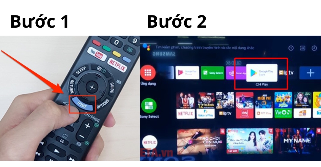 cách tải VTV Go cho tivi Sony