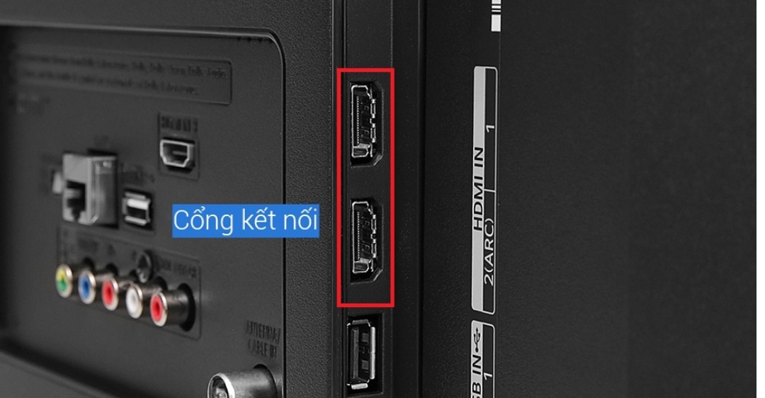 kết nối bằng cổng HDMI