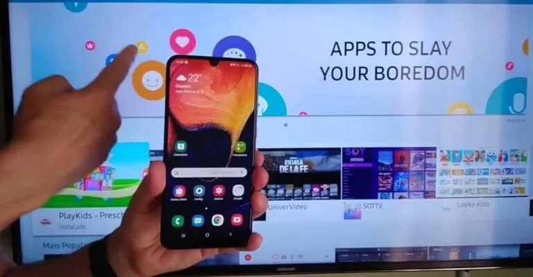 kết nối điện thoại với tivi samsung