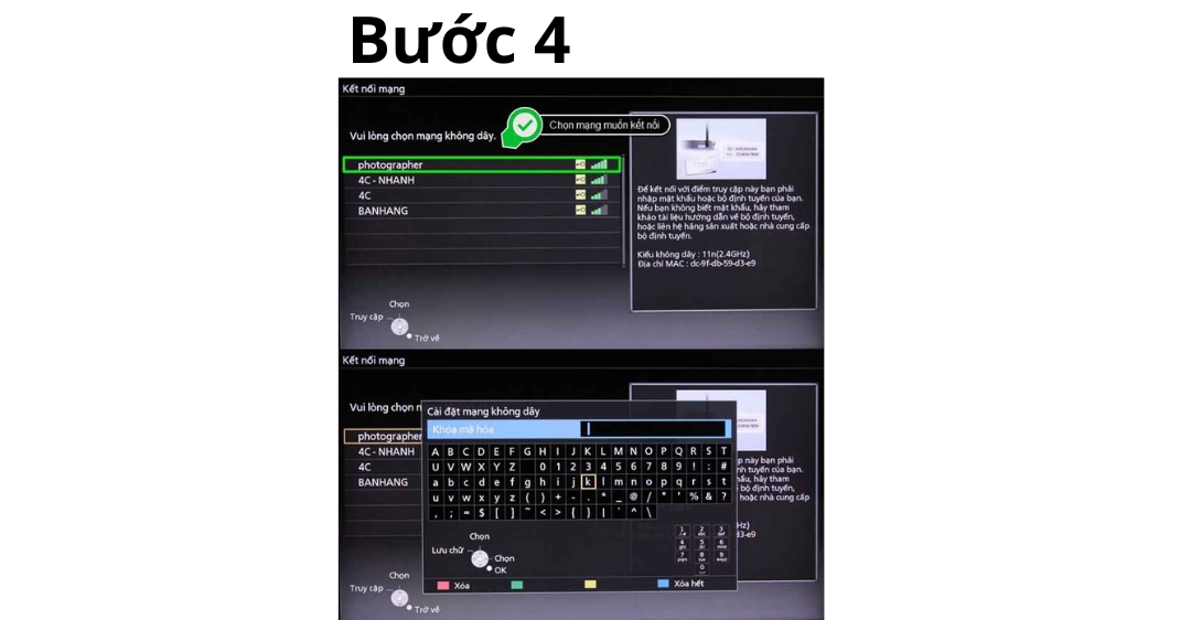 kết nối wifi cho tivi panasonic