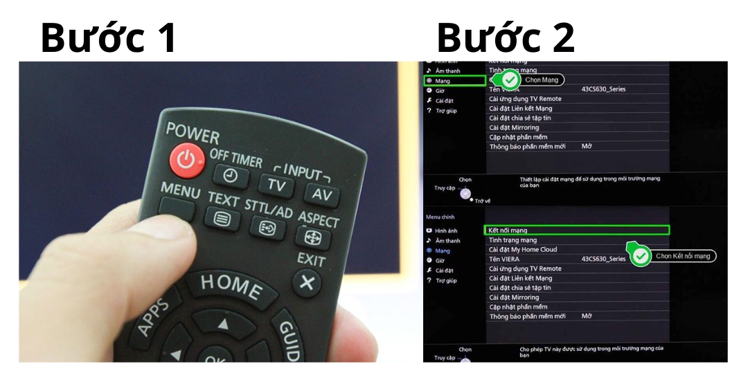 kết nối wifi cho tivi panasonic