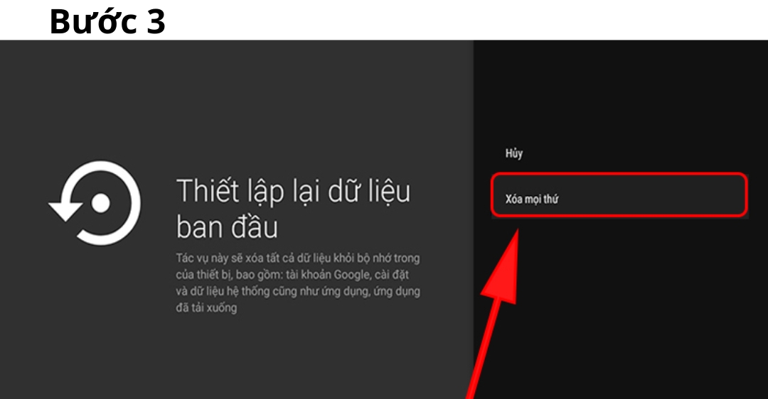 khôi phục cài đặt gốc