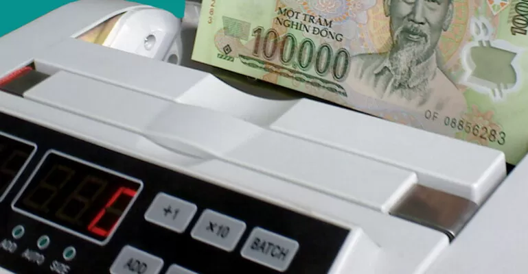máy đếm tiền không lên nguồn