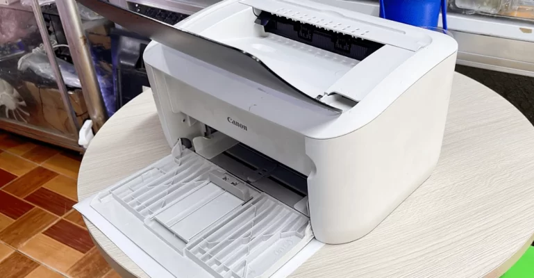 máy in canon 6030 in bị mờ