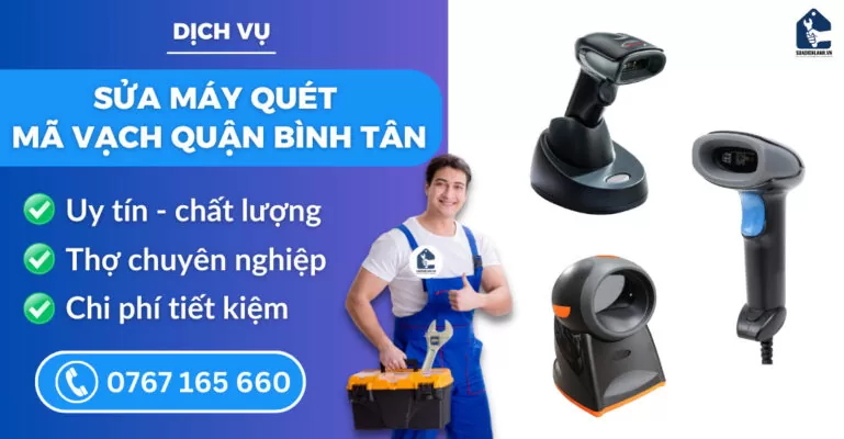 Sửa máy quét mã vạch quận Bình Tân suadienlanh.vn