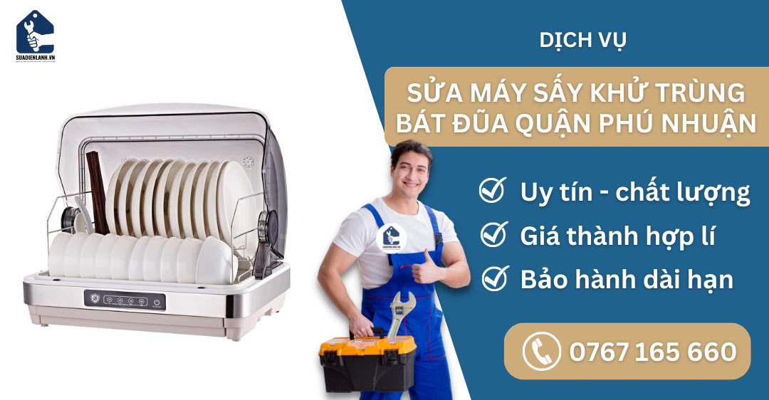 Sửa máy sấy khử rùng bát đũa quận Phú Nhuận suadienlanh.vn