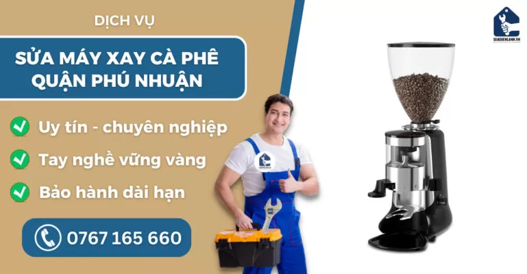 Sửa máy xay cà phê quận Phú Nhuận suadienlanh.vn