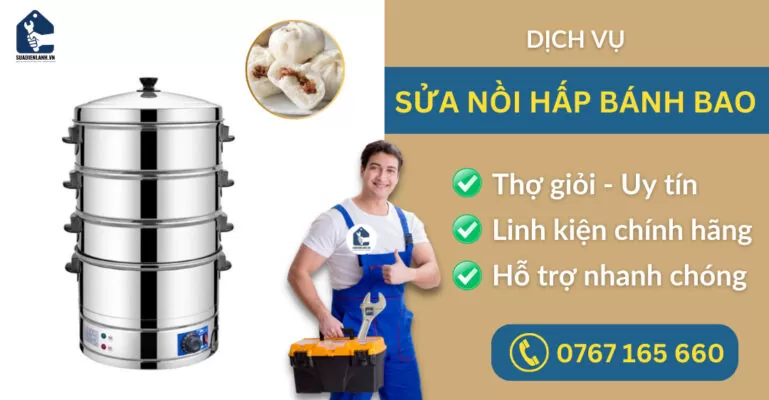 Sửa nồi hấp bánh bao suadienlanh.vn
