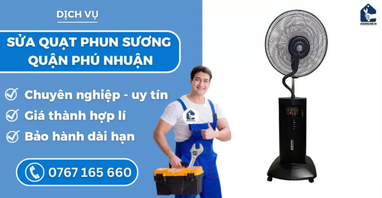 Sửa quạt phun sương quận Phú Nhuận suadienlanh.vn