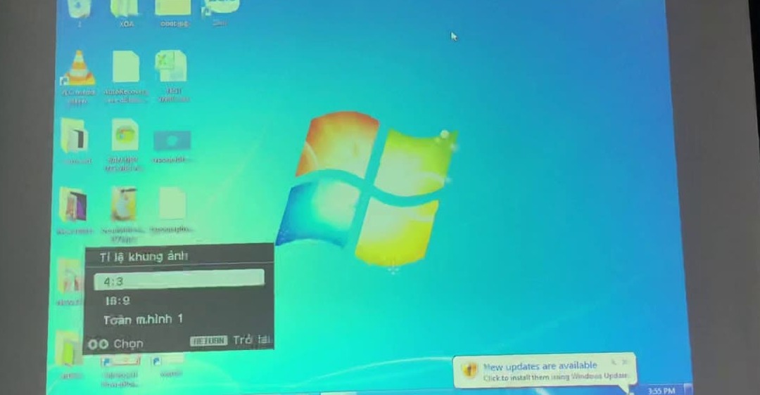 Cách chỉnh màn hình máy chiếu nhỏ lại