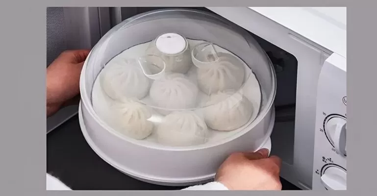 cách hấp bánh bao bằng lò vi sóng