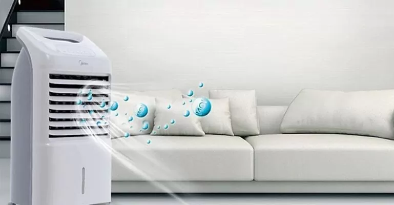 cách sử dụng quạt hơi nước tiết kiệm điện