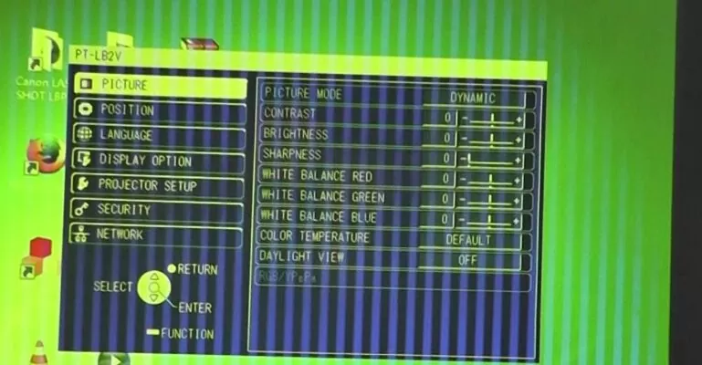 máy chiếu panasonic bị sọc dọc