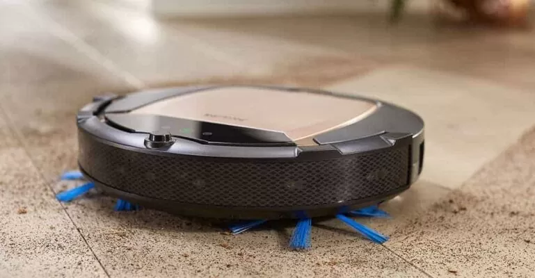 robot hút bụi không lên nguồn