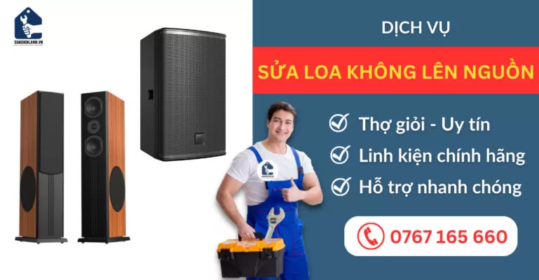 Sửa loa không lên nguồn suadienlanh.vn