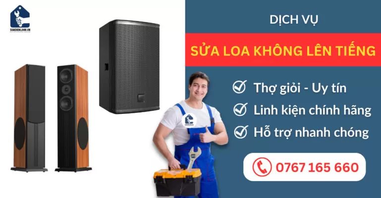 Sửa loa không lên tiếng suadienlanh.vn