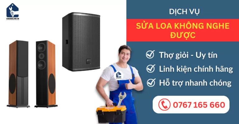 Sửa loa không nghe được suadienlanh.vn