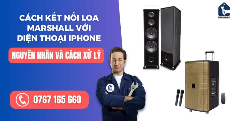 Cách kết nối loa Marshall với điện thoại iphone suadienlanh.vn