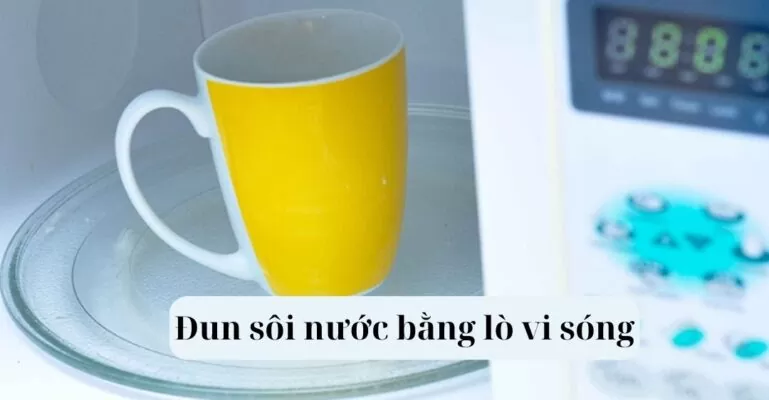 Đun sôi nước bằng lò vi sóng