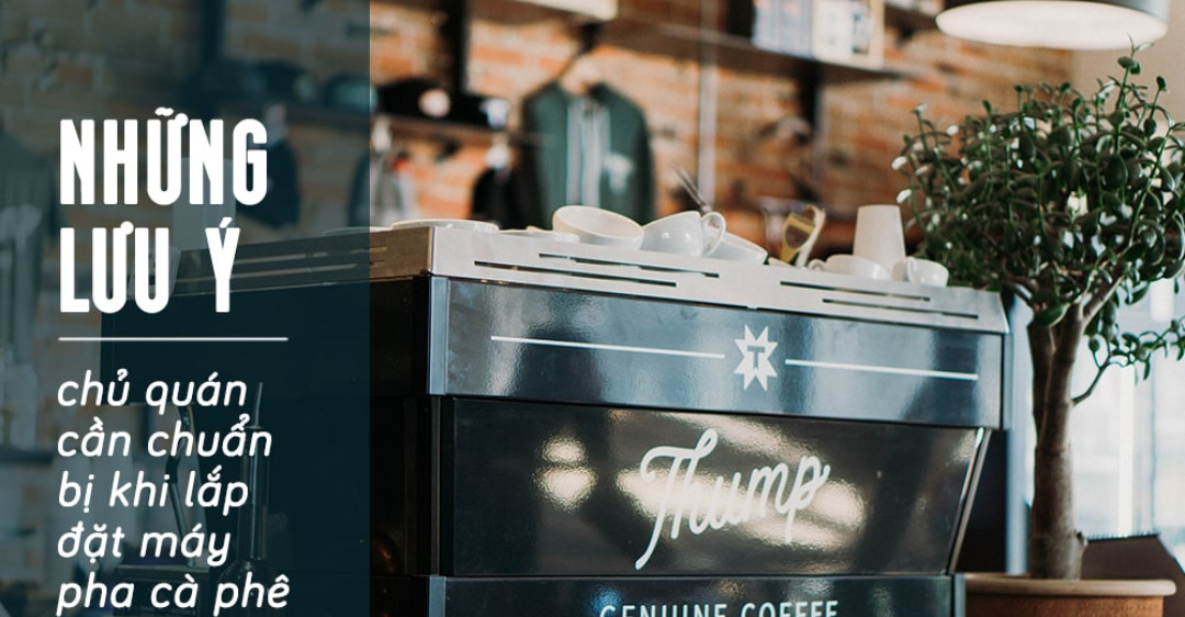 lắp đặt máy pha cà phê