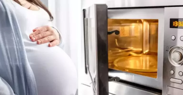 phụ nữ mang thai sử dụng lò vi sóng