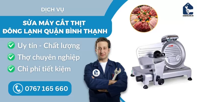 Sửa máy cắt thịt đông lạnh quận Bình Thạnh suadienlanh.vn