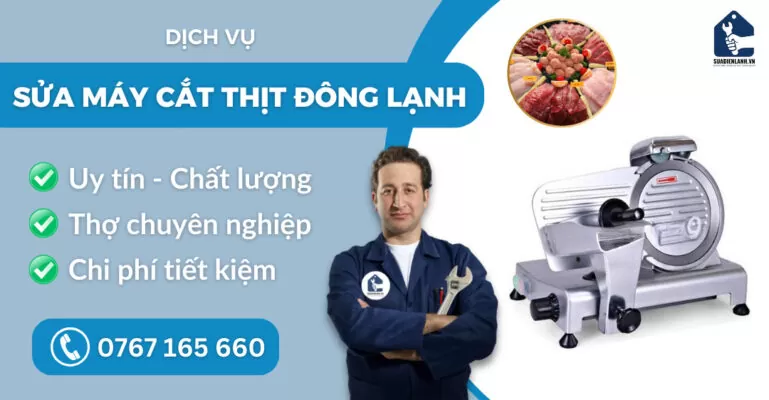 Sửa máy cắt thịt đông lạnh suadienlanh.vn