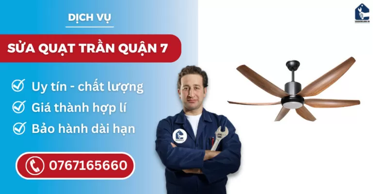 Sửa quạt trần quận 7 suadienlanh.vn