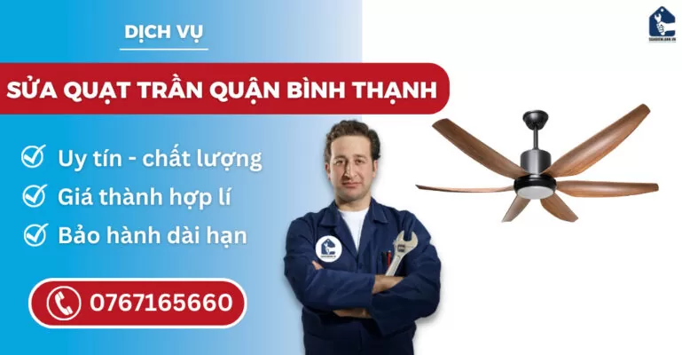 Sửa quạt trần quận Bình Thạnh suadienlanh.vn