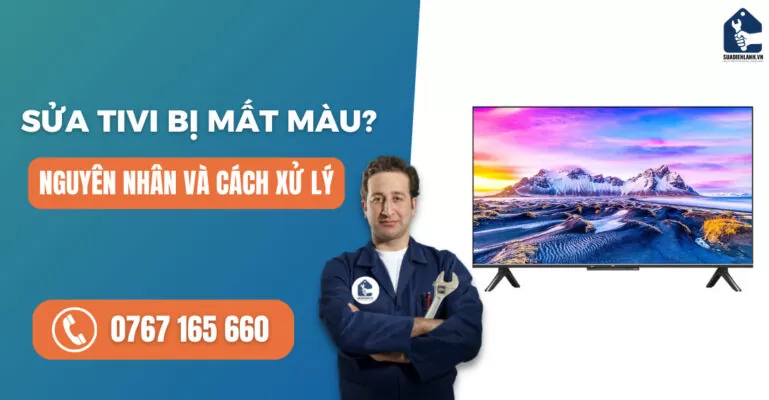Sửa tivi bị mất màu suadienlanh.vn