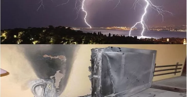 tivi bị sét đánh