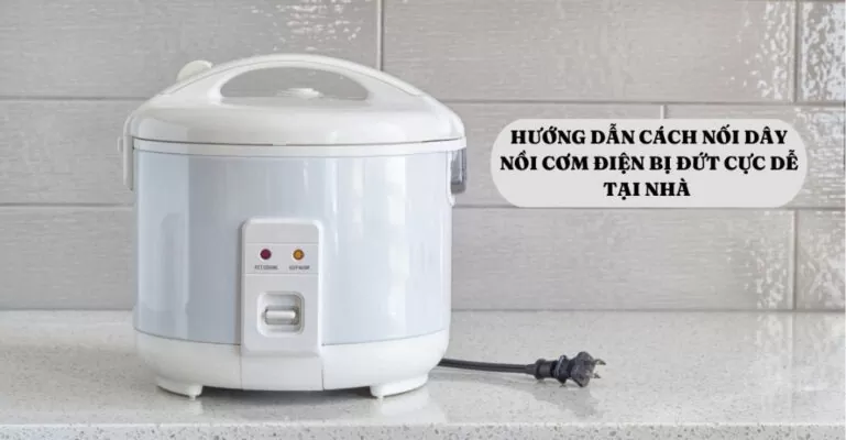 cách nối dây nồi cơm điện bị đứt